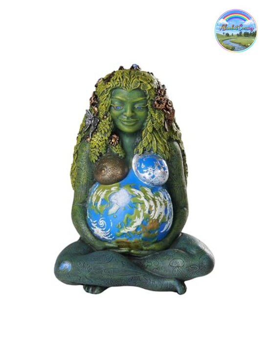 Other - Hand-Painted Resin Mother Earth Goddess Statue Collectible Decor